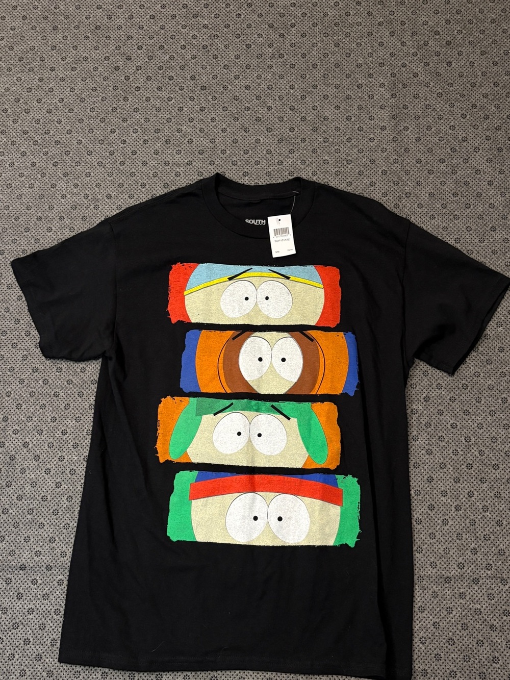 Brand new South Park Cartman Kenny Kyle Stan Graphic T-Shirt Black Men’s M NWT